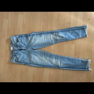 Mother jeans. Size 24. Skinny stunner step fray